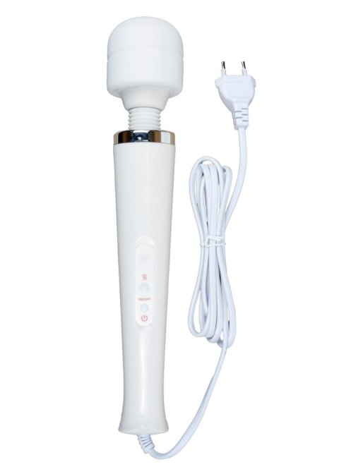Masażer Różdżka Stymulator 10 Trybów Wibracji Biały Magic Massager Wand