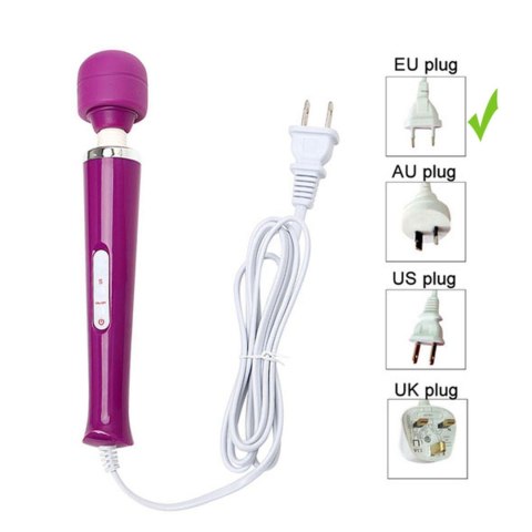 Masażer Różdżka Stymulator 10 Trybów Wibracji Biały Magic Massager Wand