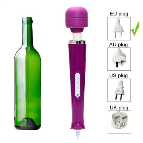 Masażer Różdżka Stymulator 10 Trybów Wibracji Biały Magic Massager Wand