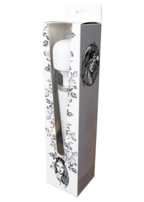 Masażer Różdżka Stymulator 10 Trybów Wibracji Biały Magic Massager Wand