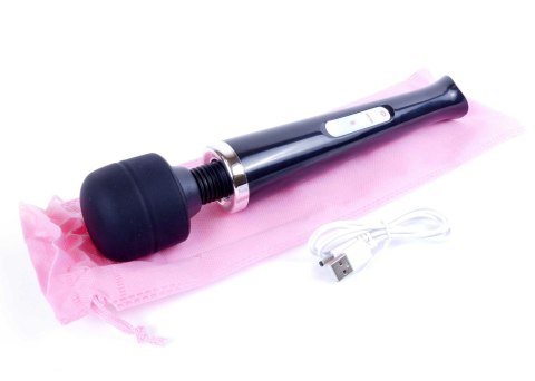 Masażer Różdżka 10 Trybów Wibracji Czarny Magic Massager Wand