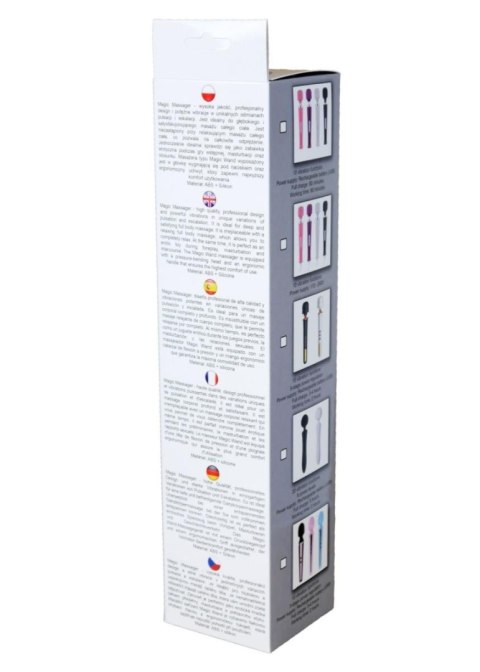 Masażer Różdżka 10 Trybów Wibracji Czarny Genius USB