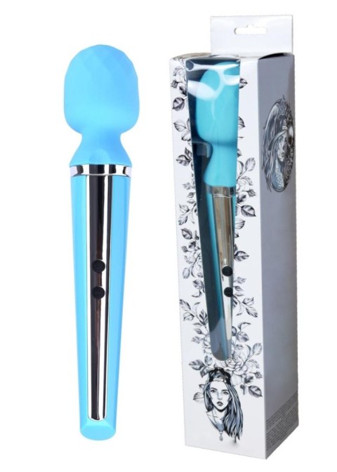 Masażer Różdżka Niebieski Massager Genius USB 10 Funkcji