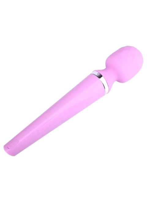 Masażer Różdżka 10 Trybów Wibracji Różowy Genius USB