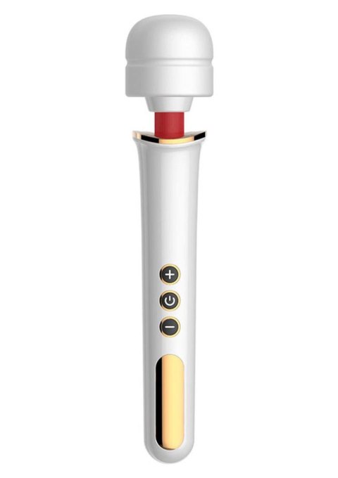 Masażer Różdżka Stymulator 10 Trybów Wibracji Biały Super Powerful USB
