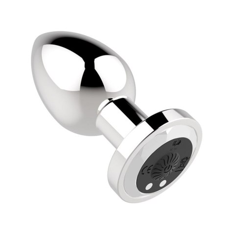 Wibrujący Korek Analny USB Ładowany 10 Trybów Srebrny