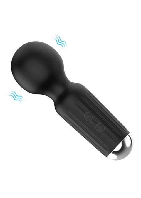 Mini Masażer Wibracyjny USB Ładowany 20 Trybów Czarny