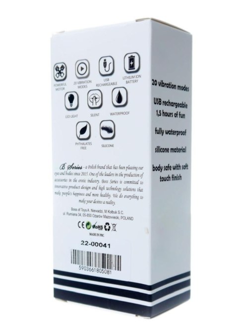 Mini Masażer Wibracyjny USB Ładowany 20 Trybów Czarny