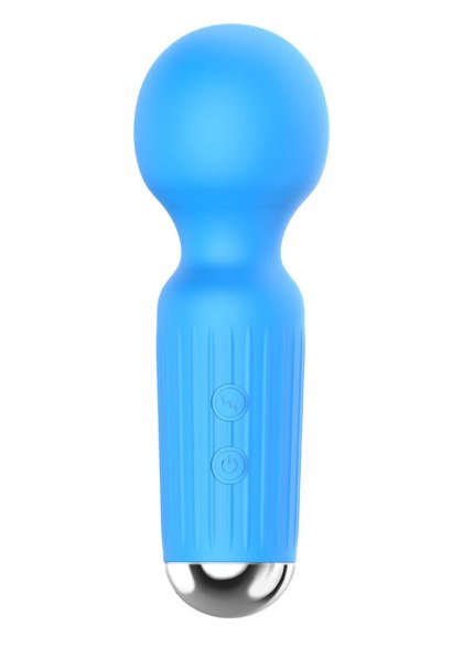 Mini Masażer Wibracyjny USB Ładowany 20 Trybów Niebieski
