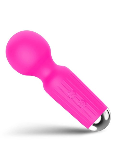 Mini Masażer Wibracyjny USB Ładowany 20 Trybów Różowy