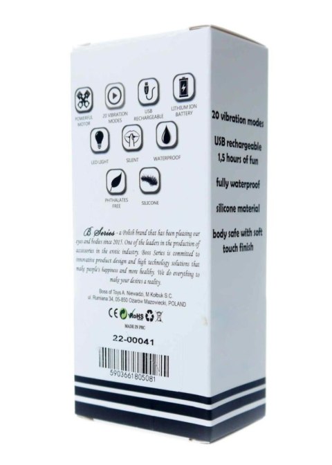 Mini Masażer Wibracyjny USB Ładowany 20 Trybów Różowy