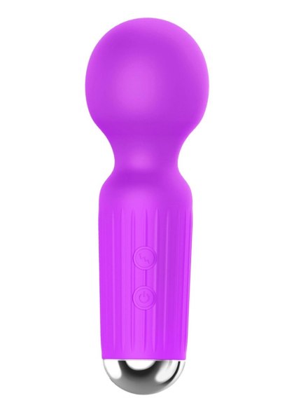 Mini Masażer Wibracyjny USB Ładowany 20 Trybów Fioletowy