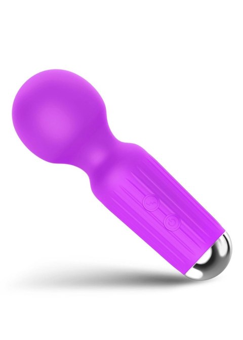 Mini Masażer Wibracyjny USB Ładowany 20 Trybów Fioletowy