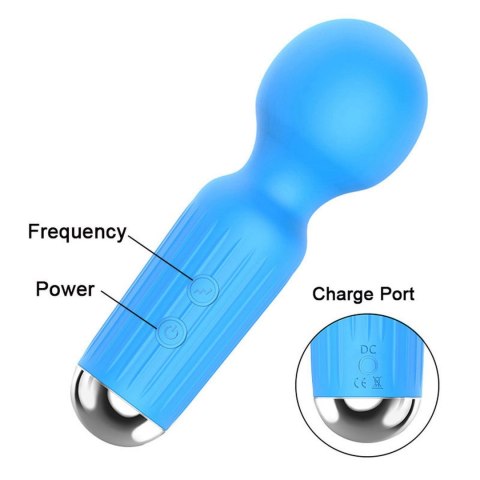 Mini Masażer Wibracyjny USB Ładowany 20 Trybów Fioletowy