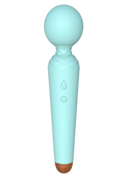 Masażer Wibracyjny Power Wand USB Ładowany 10 Trybów Niebieski