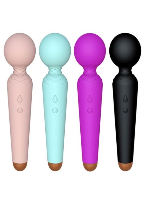 Masażer Wibracyjny Power Wand USB Ładowany 10 Trybów Niebieski