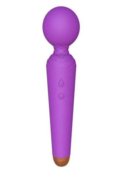 Masażer Wibracyjny Power Wand USB Ładowany 10 Trybów Fioletowy
