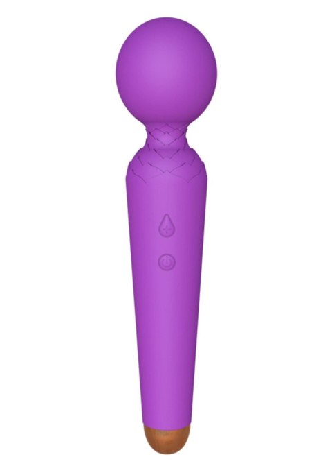 Masażer Wibracyjny Power Wand USB Ładowany 10 Trybów Fioletowy