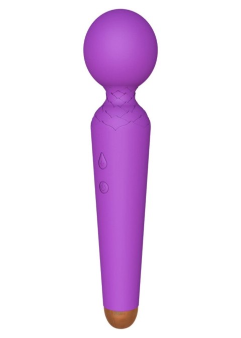 Masażer Wibracyjny Power Wand USB Ładowany 10 Trybów Fioletowy