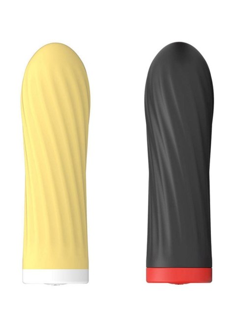 Mocny Wibrator Rotacyjny Z Medycznego Silikonu Czarny-Rechargeable Silicone Touch Vibrator