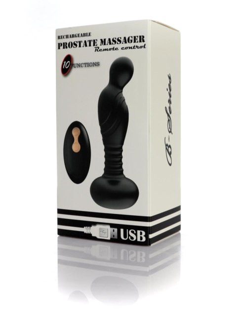 Wibrujący Stymulator Prostaty USB 10 Funkcji Z Pilotem Zdalnego Sterowania-B-Series