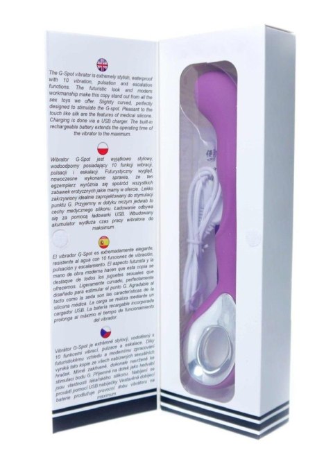 Futurystyczny Lekki Wibrator Do Punktu G Silikon Medyczny Wodoodporny USB