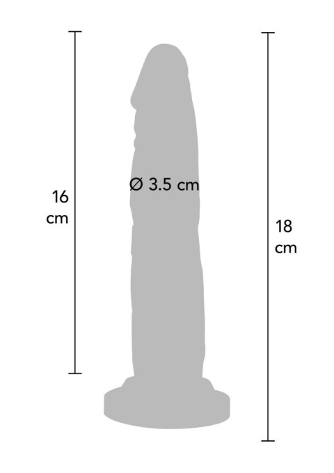 Dildo czarne 18cm Get Real ToyJoy
