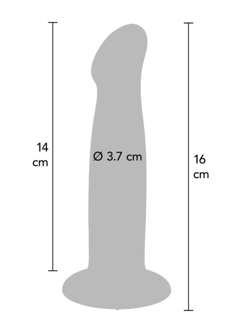 Dildo fioletowe STRAP-ON 16cm Get Real