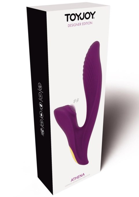 Masażer Z Technologią Stukania I Wibracjami Fioletowy - ATHENA TAPPING SENSATION VIBE PURPLE