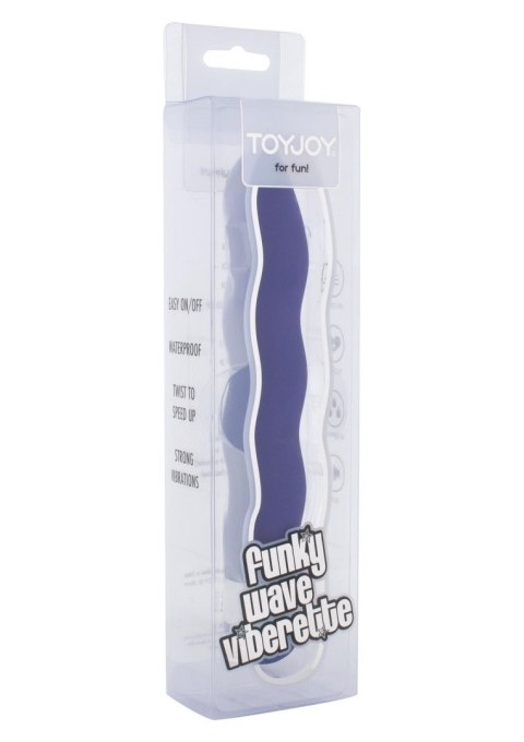 Wibrator Kompaktowy Falowany Wodoodporny Fioletowy – Funky Wave Vibrette Purple