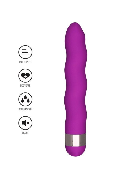 Wibrator Kompaktowy Falowany Wodoodporny Ciemnofioletowy – Funky Wave Vibrette Violet