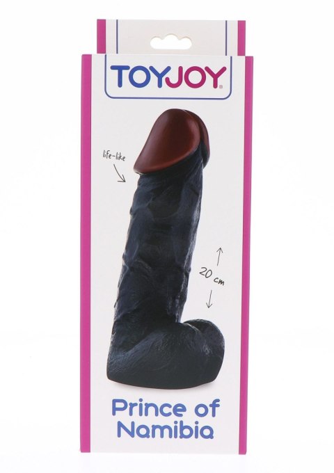 Dildo Prince Of Namibia czarne 20cm SCALA
