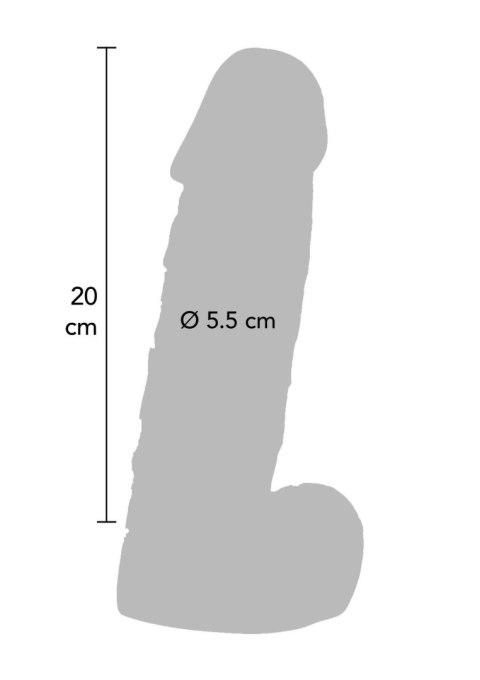 Dildo Prince Of Namibia czarne 20cm SCALA