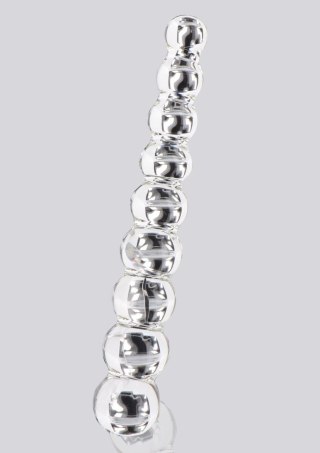 Dildo szklane kulki przeźroczyste 22cm Glass Worxx Frozen Fountain ToyJoy SCALA