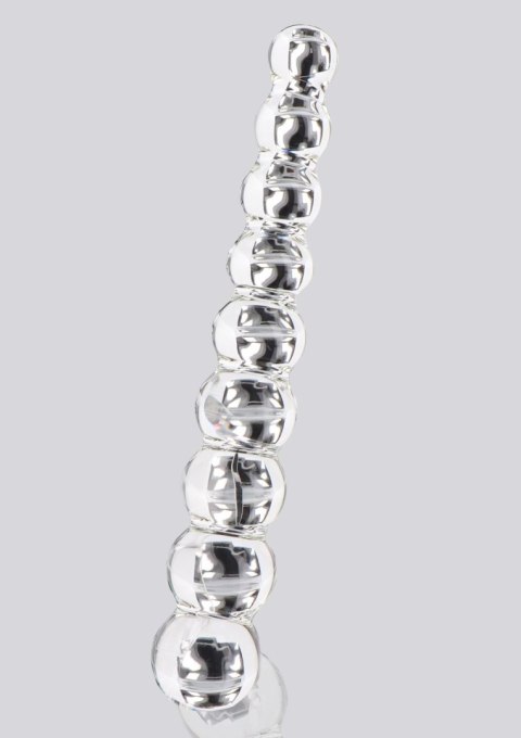 Dildo szklane kulki przeźroczyste 22cm Glass Worxx Frozen Fountain ToyJoy SCALA