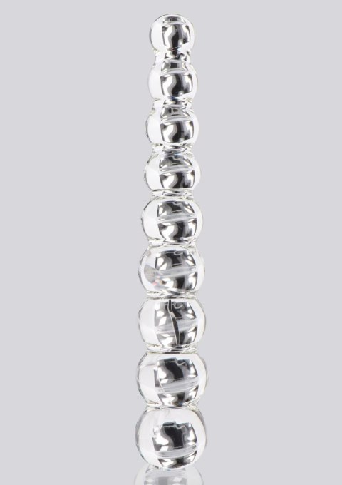 Dildo szklane kulki przeźroczyste 22cm Glass Worxx Frozen Fountain ToyJoy SCALA