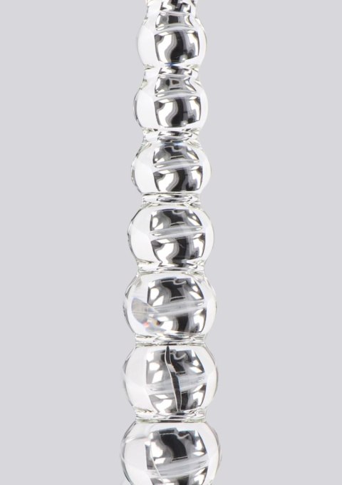 Dildo szklane kulki przeźroczyste 22cm Glass Worxx Frozen Fountain ToyJoy SCALA