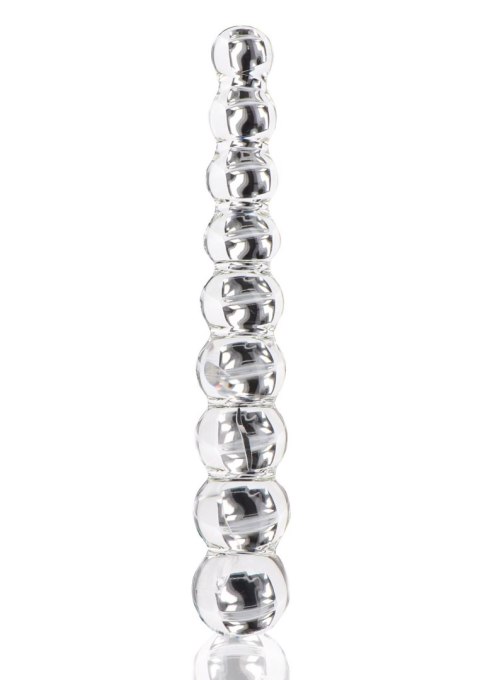 Dildo szklane kulki przeźroczyste 22cm Glass Worxx Frozen Fountain ToyJoy SCALA
