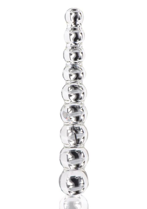 Dildo szklane kulki przeźroczyste 22cm Glass Worxx Frozen Fountain ToyJoy SCALA