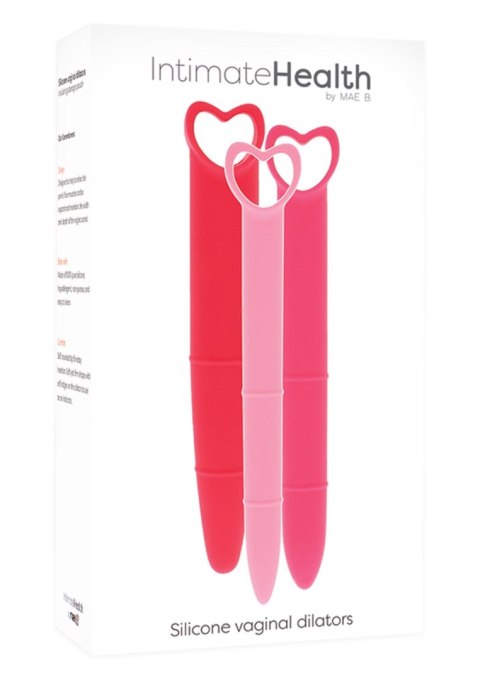 Zestaw dilatorów do ćwiczenia mięśni kegla IntimateHealth różowe 3szt. Mae B