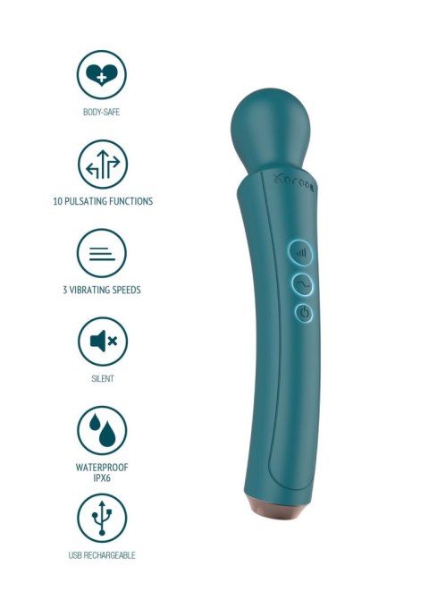 Masażer Różdżka Lawendowy Teazers - Curved Wand Vibrator