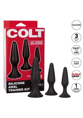 Zestaw 3 Silikonowych Korków Analnych – COLT