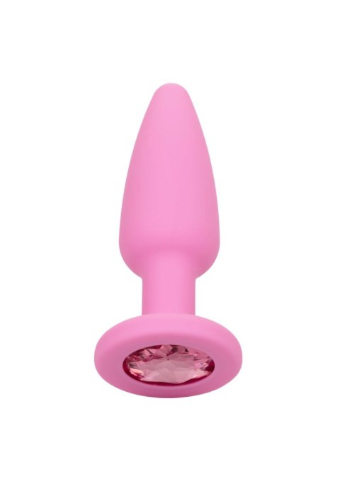 Zestaw 3 Różowych Silikonowych Korków Analnych z Kryształem – CalExotics