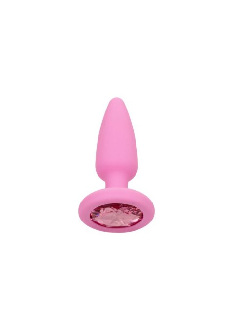 Zestaw 3 Różowych Silikonowych Korków Analnych z Kryształem – CalExotics
