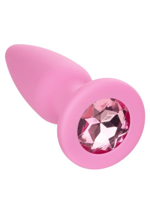 Zestaw 3 Różowych Silikonowych Korków Analnych z Kryształem – CalExotics