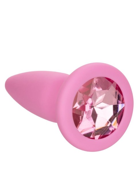 Zestaw 3 Różowych Silikonowych Korków Analnych z Kryształem – CalExotics