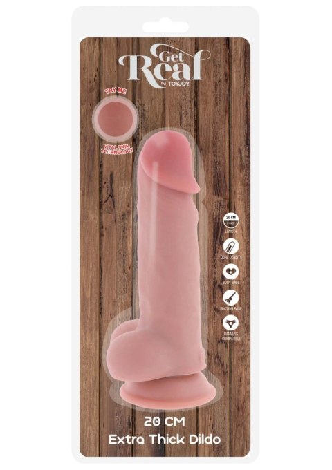 Dildo realistyczne cieliste 20cm Get Real Extra Thick
