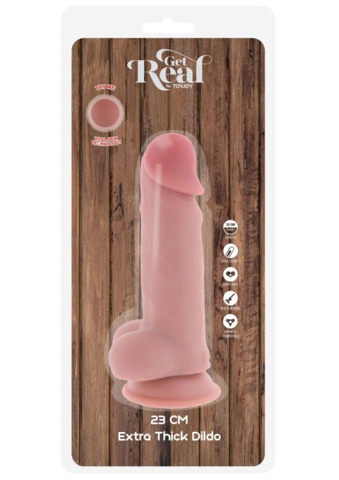 Dildo realistyczne cieliste 23cm Get Real Extra Thick