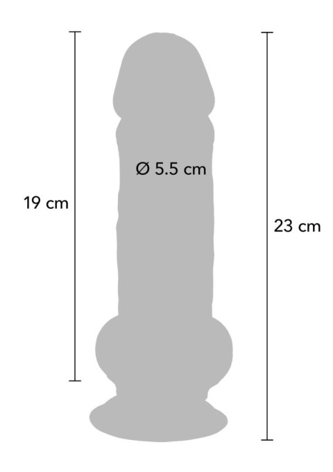 Dildo realistyczne cieliste 23cm Get Real Extra Thick