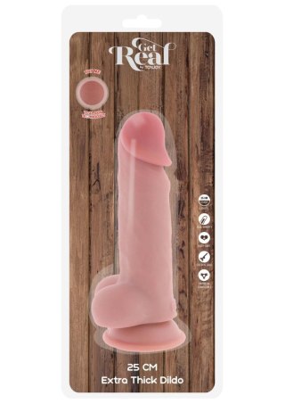 Dildo realistyczne cieliste 25cm Get Real Deluxe Dual Density Thick Dildo SCALA